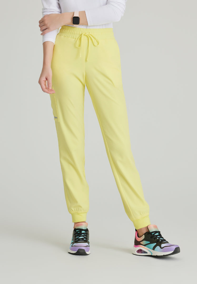 Sketchers™ "Theory" 4-Pocket Mid-Rise Jogger - Lemon Glow