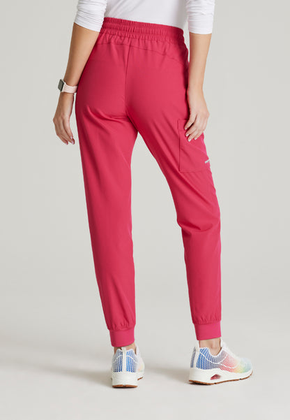 Theory 4-Pocket Mid-Rise Jogger - Vibrance Pink