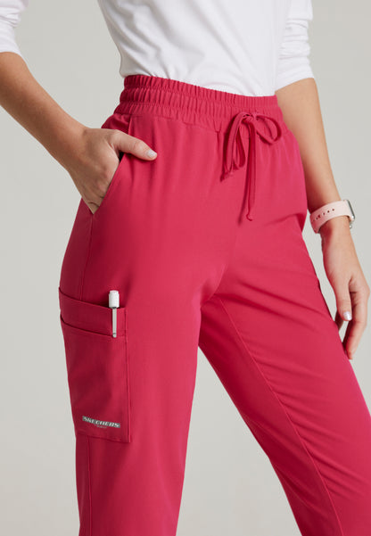Theory 4-Pocket Mid-Rise Jogger - Vibrance Pink
