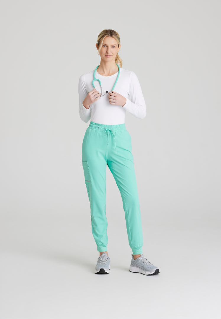 Sketchers™ "Theory" 4-Pocket Mid-Rise Jogger - Light Jade