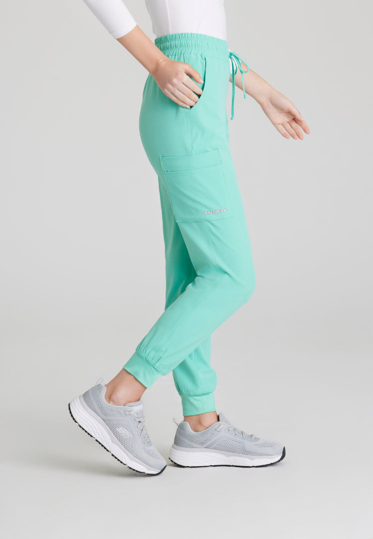 Sketchers™ "Theory" 4-Pocket Mid-Rise Jogger - Light Jade