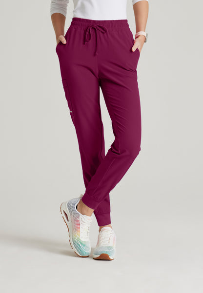 Theory 4-Pocket Mid-Rise Jogger - Wine