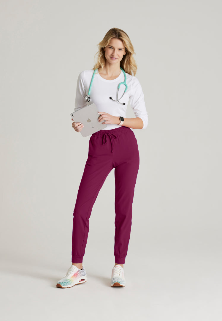 Sketchers™ "Theory" 4-Pocket Mid-Rise Jogger - Wine