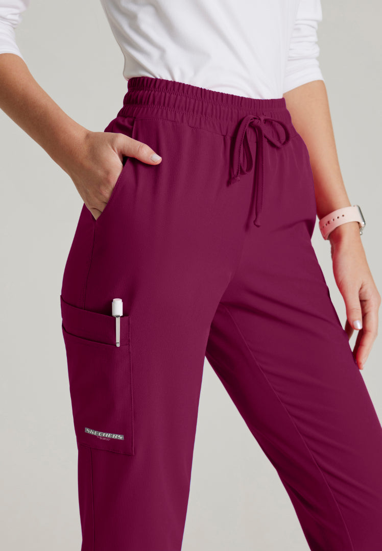 Sketchers™ "Theory" 4-Pocket Mid-Rise Jogger - Wine