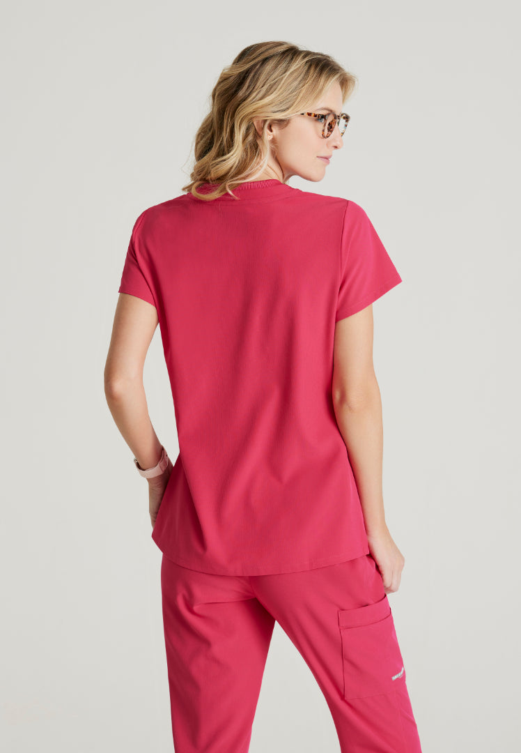 Skechers™ "Dignity" Single Pocket Tuck In Top - Vibrance Pink