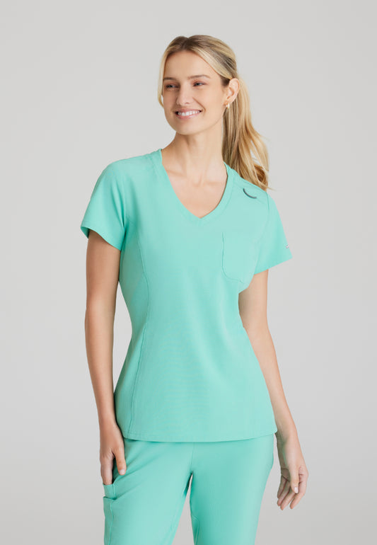 Skechers™ "Dignity" Single Pocket Tuck In Top - Light Jade