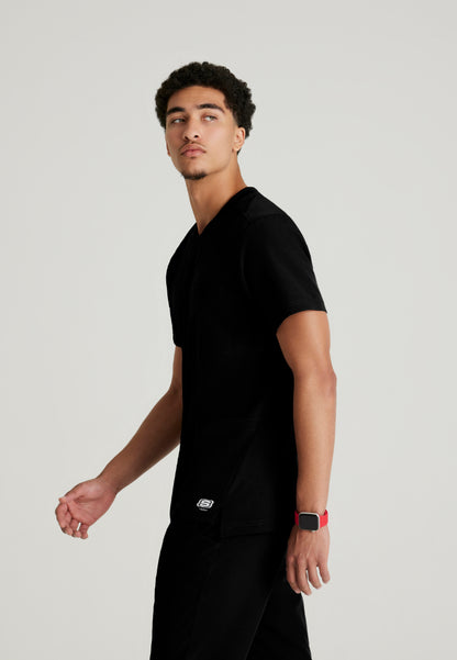 Thesis 3-Pocket Round Neck Scrub Top - Black