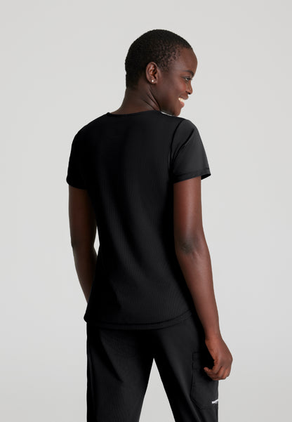 Haut à col en V 3 poches Skechers Slip-ins « Serene » - Noir