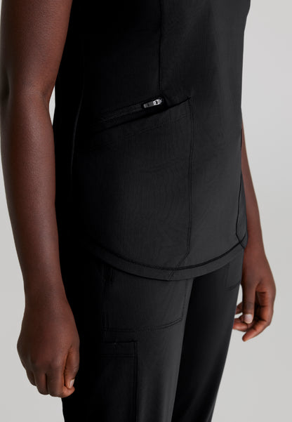 Haut à col en V 3 poches Skechers Slip-ins « Serene » - Noir