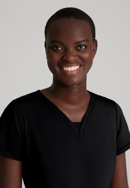 Haut à col en V 3 poches Skechers Slip-ins « Serene » - Noir