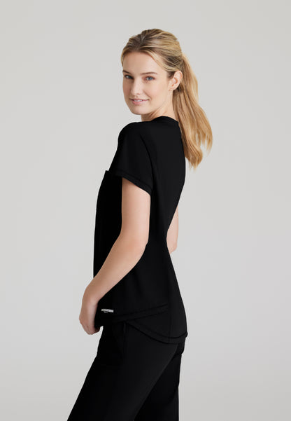 Flow 1-Pocket Tulip Hem Top - Black