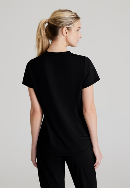 Flow 1-Pocket Tulip Hem Top - Black