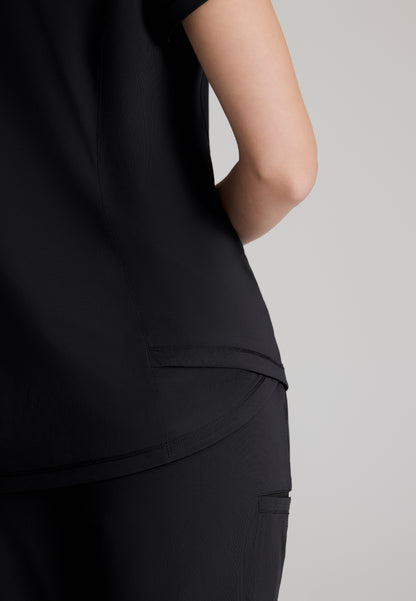 Flow 1-Pocket Tulip Hem Top - Black