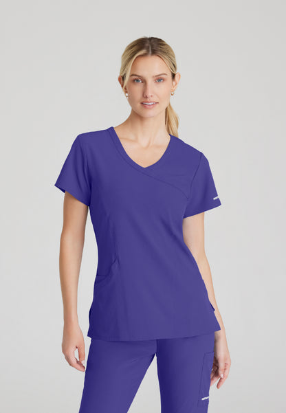 Blusa médica de 3 bolsillos Reliance - New Grape