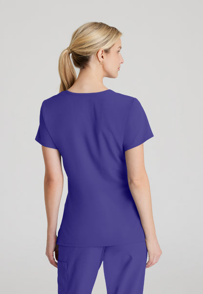Blusa médica de 3 bolsillos Reliance - New Grape