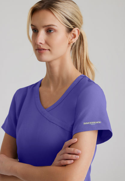 Blusa médica de 3 bolsillos Reliance - New Grape