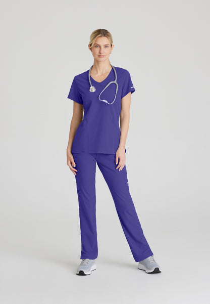 Blusa médica de 3 bolsillos Reliance - New Grape
