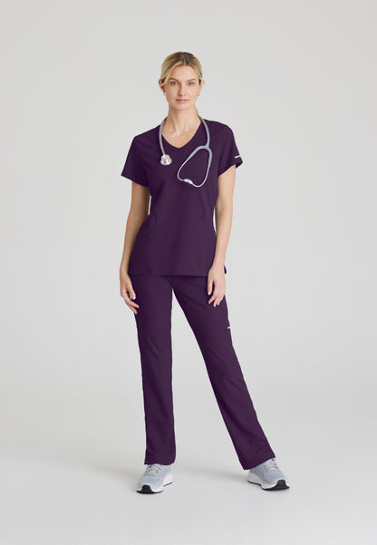 Pantalón médico Breeze de 3 bolsillos - Berenjena