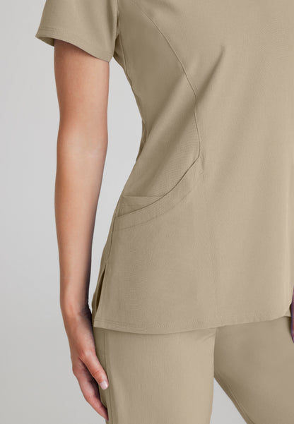 Haut d'uniforme médical 3 poches Skechers « Reliance » - Kaki