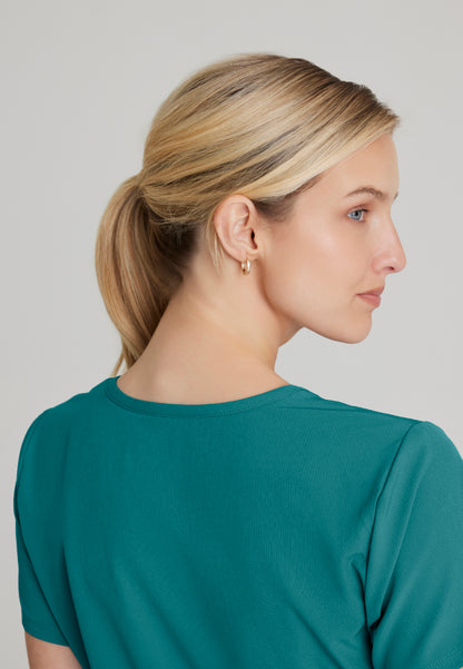 Blusa médica de 3 bolsillos Reliance - Verde azulado