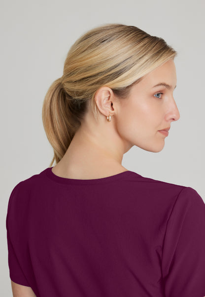 Reliance 3-Pocket Scrub Top - Wine