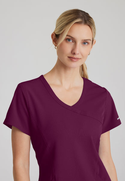 Reliance 3-Pocket Scrub Top - Wine