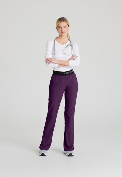 Pantalón médico Breeze de 3 bolsillos - Berenjena