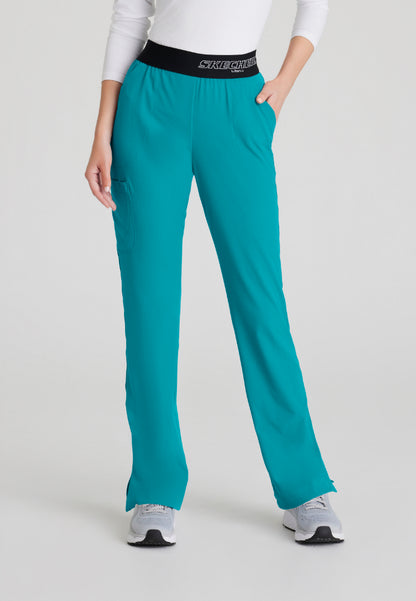 Pantalón médico Breeze de 3 bolsillos - Verde azulado