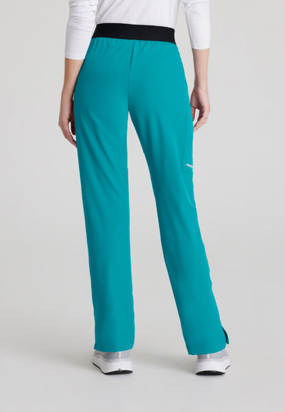 Pantalón médico Breeze de 3 bolsillos - Verde azulado