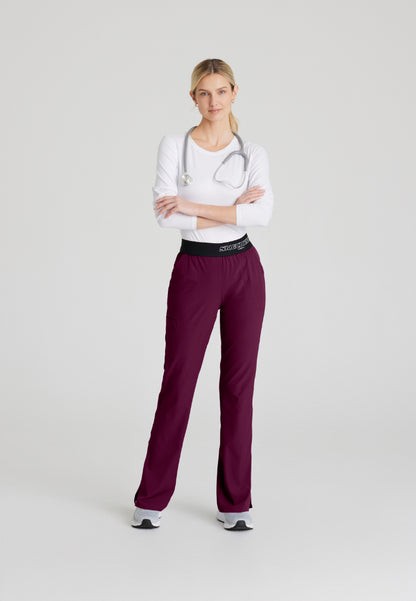 Pantalón médico Breeze de 3 bolsillos - Vino