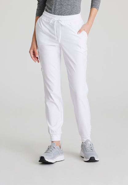 Theory 4-Pocket Mid-Rise Jogger - White