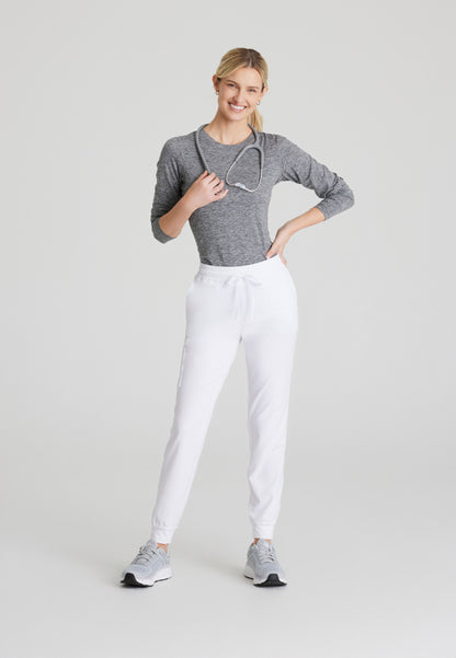 Theory 4-Pocket Mid-Rise Jogger - White