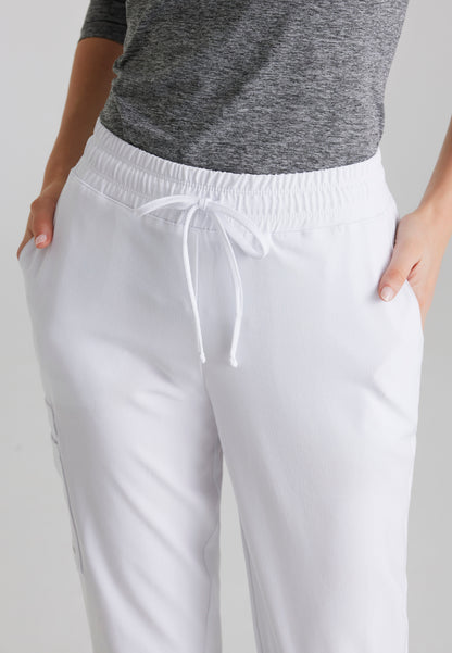 Theory 4-Pocket Mid-Rise Jogger - White