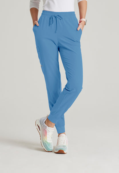 Theory 4-Pocket Mid-Rise Jogger - Ciel