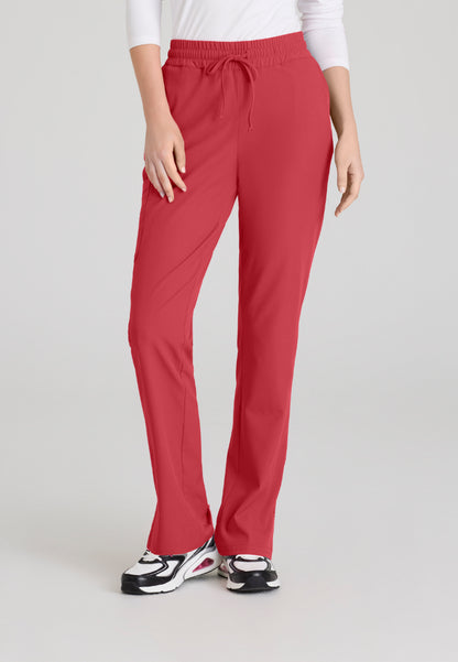Pantalón Gamma de tiro medio con 6 bolsillos - Rojo intenso