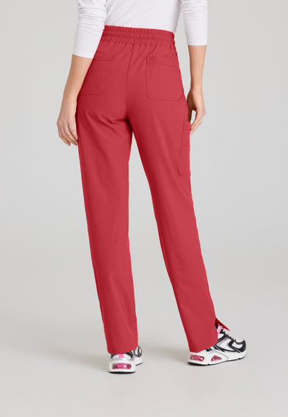 Pantalón Gamma de tiro medio con 6 bolsillos - Rojo intenso