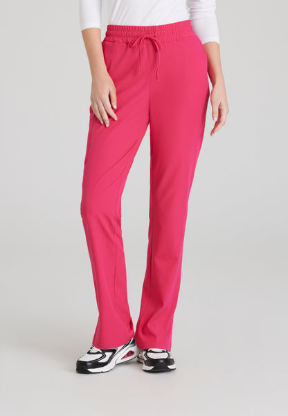 Pantalón Gamma de tiro medio con 6 bolsillos - Rosa vibrante