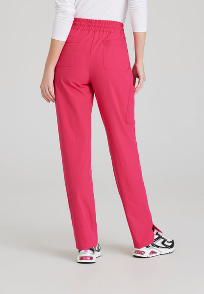 Pantalón Gamma de tiro medio con 6 bolsillos - Rosa vibrante