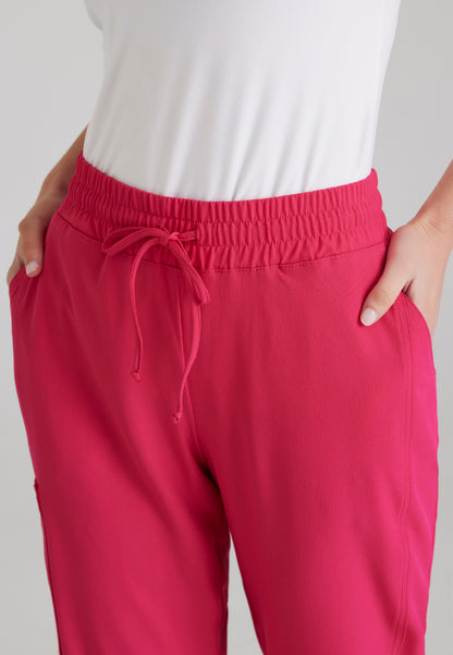 Pantalón Gamma de tiro medio con 6 bolsillos - Rosa vibrante