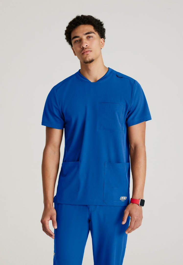 Thesis 3-Pocket Round Neck Scrub Top - New Royal