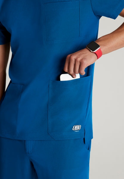 Thesis 3-Pocket Round Neck Scrub Top - New Royal