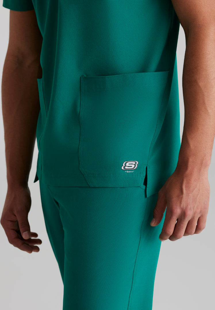 Thesis 3-Pocket Round Neck Scrub Top - Hunter