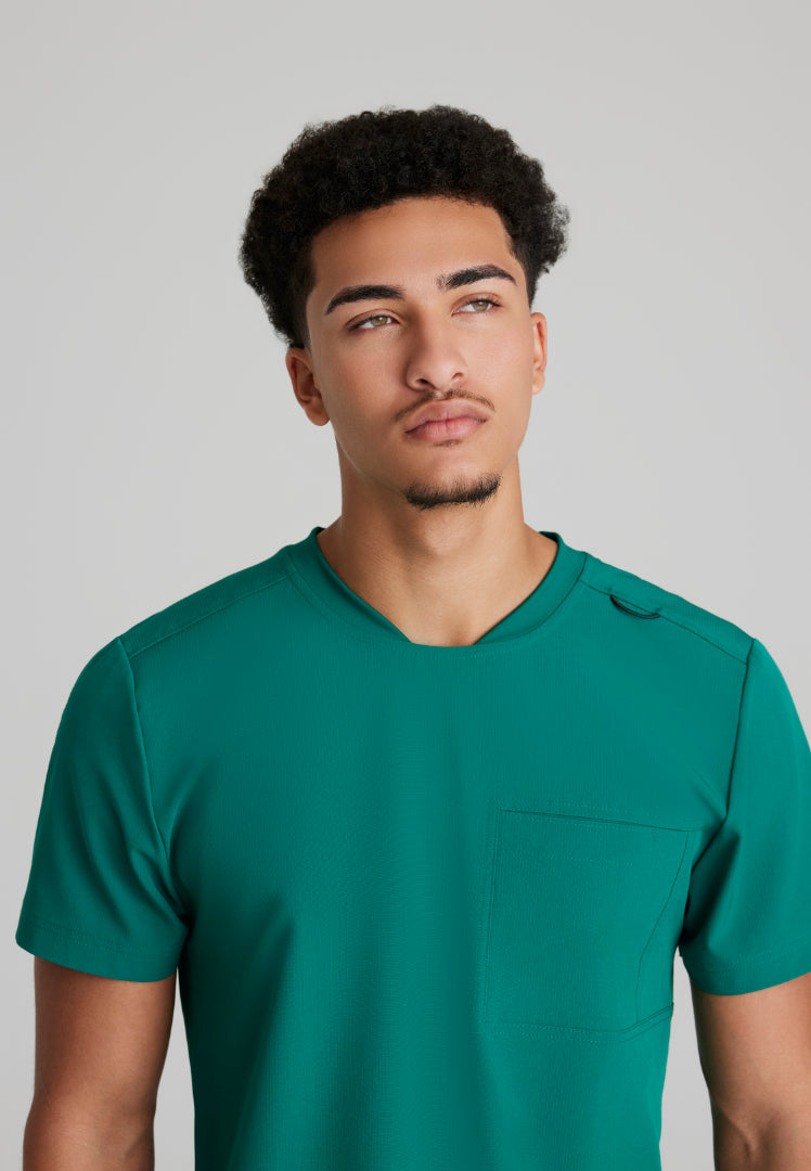 Thesis 3-Pocket Round Neck Scrub Top - Hunter