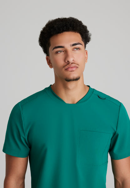 Thesis 3-Pocket Round Neck Scrub Top - Hunter