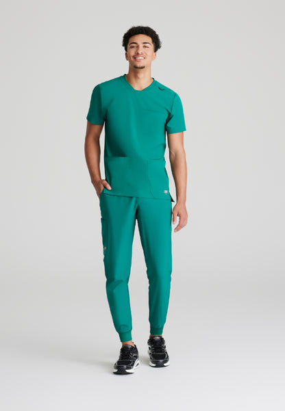 Thesis 3-Pocket Round Neck Scrub Top - Hunter