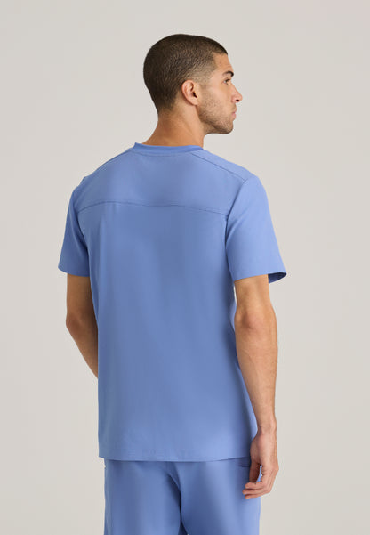 Thesis 3-Pocket Round Neck Scrub Top - Ciel