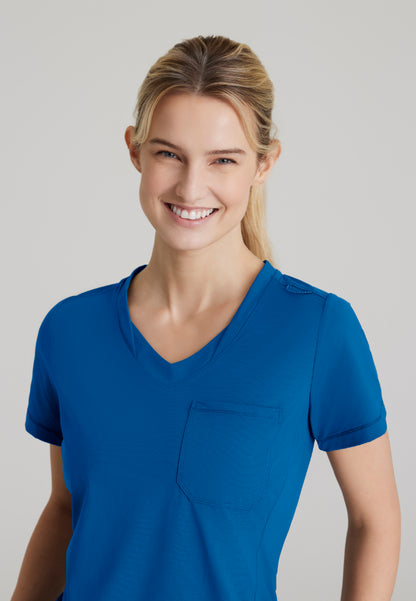 Flow 1-Pocket Tulip Hem Top - New Royal