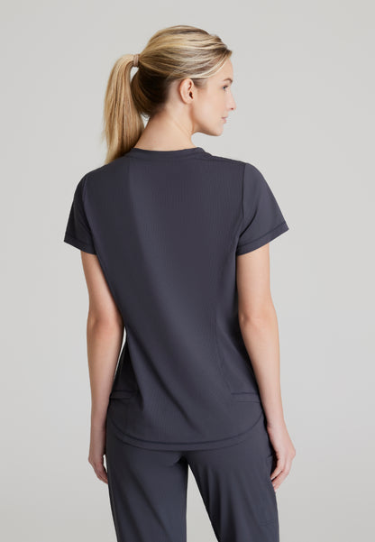 Flow 1-Pocket Tulip Hem Top - Pewter