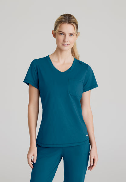 Flow 1-Pocket Tulip Hem Top - Bahama