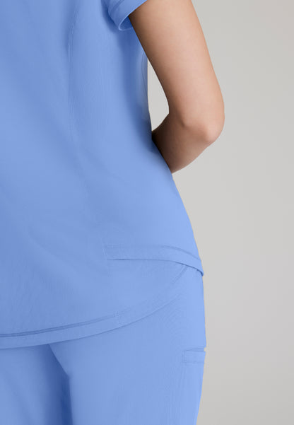 Flow 1-Pocket Tulip Hem Top - Ciel